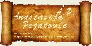 Anastasija Pejatović vizit kartica